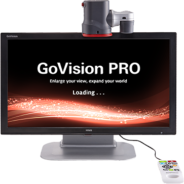 GoVision Pro Product Gallery GoVision Pro desktop magnifier demonstrating OCR capabilities.